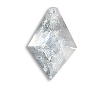 Plaqueta de cristal 6694/63mm Craquelé Blanco