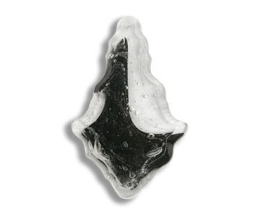 Plaqueta de cristal 6963K 125mm Craquelé Negro
