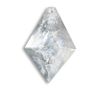 Plaqueta de cristal 6694/50mm Craquelé Blanco