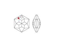 Hexágono 8135/18x16mm 1 taladro Swarovski Crystal
