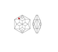 Hexágono 8136/28x24,5mm 2 taladros Swarovski Crystal