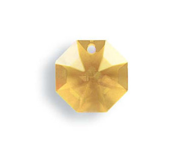 Octógono Lily 8115/14mm 1 taladro Golden Teak Swarovski Crystal