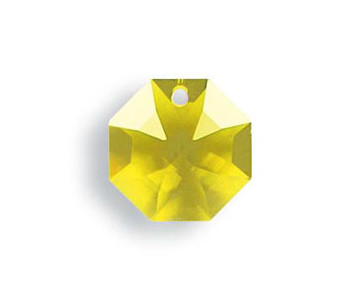 Octógono Lily 8115/14mm 1 taladro Light Topaz Swarovski Crystal