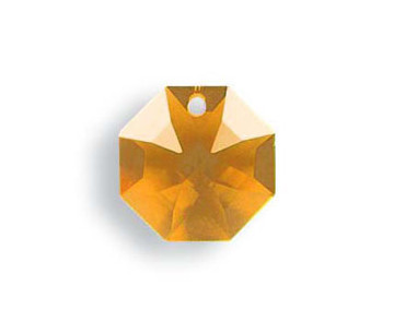 Octógono Lily 8115/14mm 1 taladro Topaz Swarovski Crystal