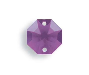 Octógono Lily 8116/14mm 2 taladros Blue Violet Swarovski Crystal