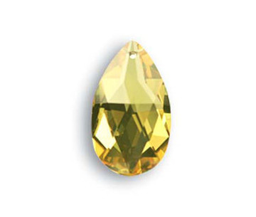 Almendro 8721/50x29mm Light Topaz Swarovski Crystal