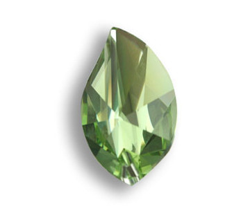 Hoja trendy 8806/40x21mm Light Peridot Swarovski Crystal