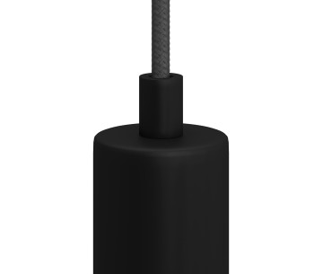 Prensaestopa metal Negro Mate con tubo roscado tuerca y arandela-2un