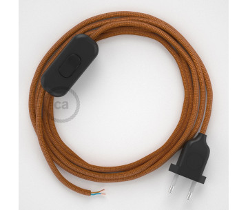 Conexión de mano 1,8m Negro cable redondo Seda Whiskey RM22