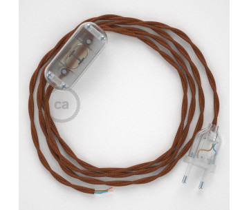 Conexión de mano 1,8m Transparente cable Trenzado Algodón Ciervo TC23