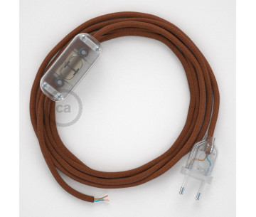 Conexión de mano 1,8m Transparente cable Trenzado Algodón Ciervo RC23