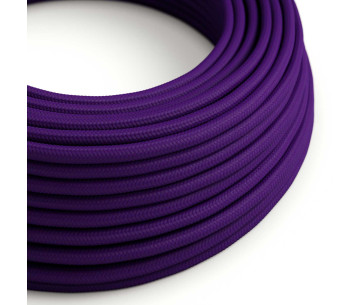Cable manguera redonda 2x0,75 textil Rayon Púrpura sólido