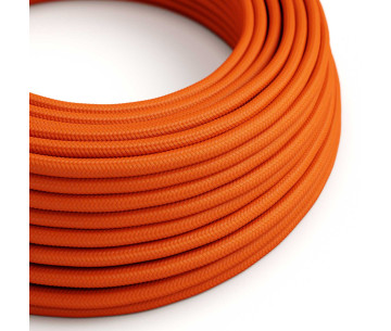 Cable manguera redonda 2x0,75 textil Rayon Naranja sólido
