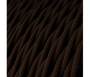 Cable Trenzado 3G0,75 textil Rayon Marrón sólido