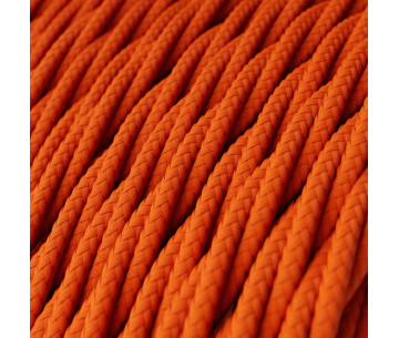 Cable Trenzado 3G0,75 textil Rayon Naranja sólido