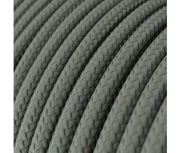 Cable manguera redonda 2x0,75 textil Rayon Gris sólido