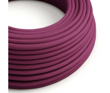 Cable manguera redonda 2x0,75 textil Algodón Rojo Violeta sólido