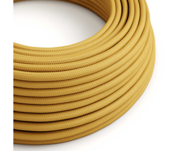 Cable manguera redonda 3G0,75 textil Rayon Mostaza sólido