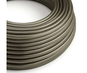 Cable manguera redonda 3G0,75 textil Rayon Gris Oscuro sólido