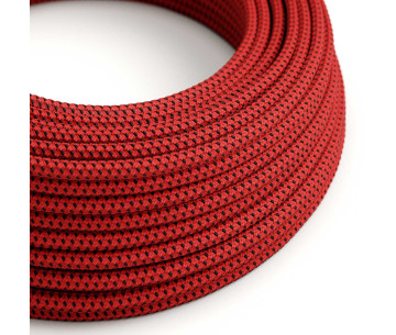Cable manguera redonda 2x0,75 textil efecto 3D relieve Red Devil