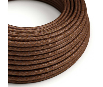 Cable manguera redonda 3G0,75 textil Rayon Herrumbre sólido