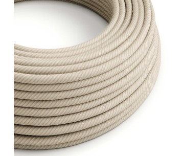 Cable manguera redonda 2x0,75 textil Algodón y Lino Paja