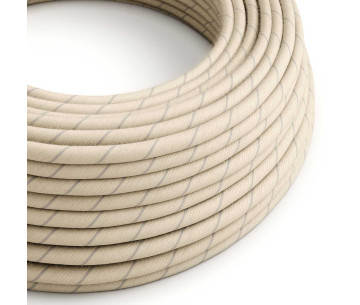 Cable manguera redonda 2x0,75 textil Algodón y Lino Avena