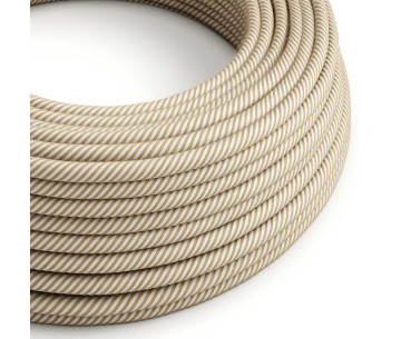 Cable manguera redonda 3G0,75 textil Yute y Algodón