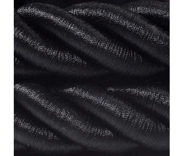 Cordon Trenzado 3XL30mm 3G0,75 Textil Rayón Negro