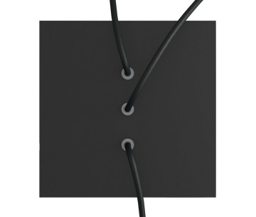 KIT Rose-one Cuadrado 20X20 3 agujeros linea negro mate