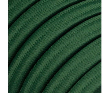 Cable Guirnalda 2x1,5mm2 textil efecto seda Verde oscuro