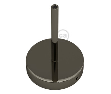 KIT Florón metal D120 1 agujero Negro Perla prensaestopa metal 150mm