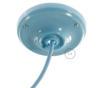 KIT Florón Porcelana D105 1 agujero color Azul claro brillante
