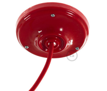 KIT Florón Porcelana D105 1 agujero color Rojo brillante