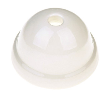 KIT Florón cerámica mini D75 1 agujero Blanco