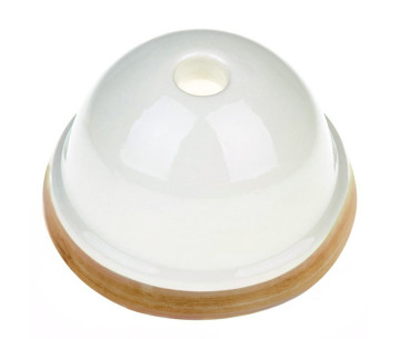 KIT Florón cerámica mini D75 1 agujero Blanco-Ocre