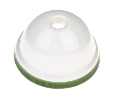 KIT Florón cerámica mini D75 1 agujero Blanco-Verde