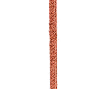 Cable manguera redonda 2x0,75 textil Yute  Arcilla Naranja