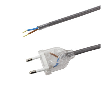 Conexión eléctrica LIE/TES/275/120-80 TEXTIL gris