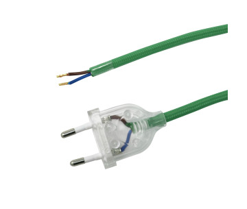 Conexión eléctrica LIE/TES/275/120-80 TEXTIL verde