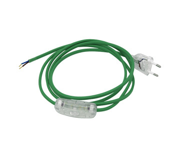 Conexión eléctrica LIE/TES/275/120-80 TEXTIL verde
