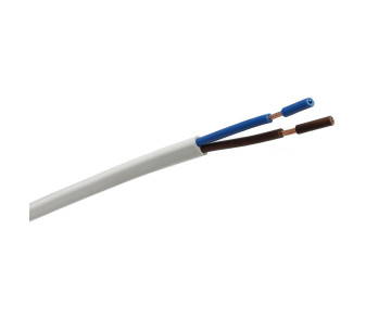 Cable manguera plana PVC 2x0.75 blanco