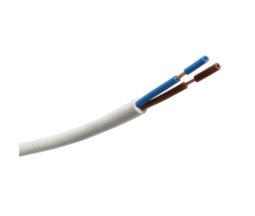 Cable manguera redonda PVC 2x1 blanco