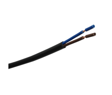 Cable manguera redonda PVC 2x0.50 negro