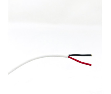 Cable manguera redonda PVC 2x0.50 blanco interiores rojo y negro