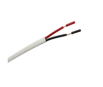 Cable manguera plana PVC 2x0.50 blanco, interiores rojo y negro