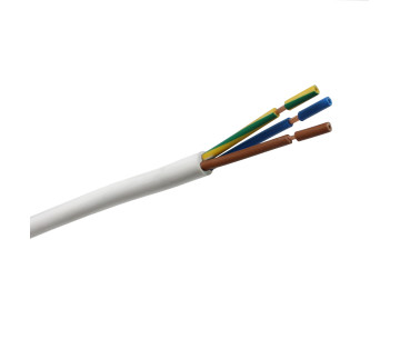 Cable manguera redonda PVC 3G1,50 blanco (100m)