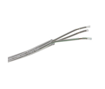 Cable manguera redonda FEP+PVC 3G0.75 transparente