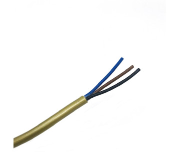 Cable manguera redonda PVC 3G0.75 sin T.T. oro