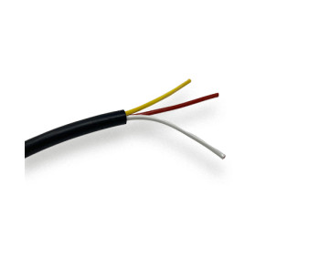 Cable manguera redonda PVC 3x0,35 negra interior blanco,amarillo,rojo